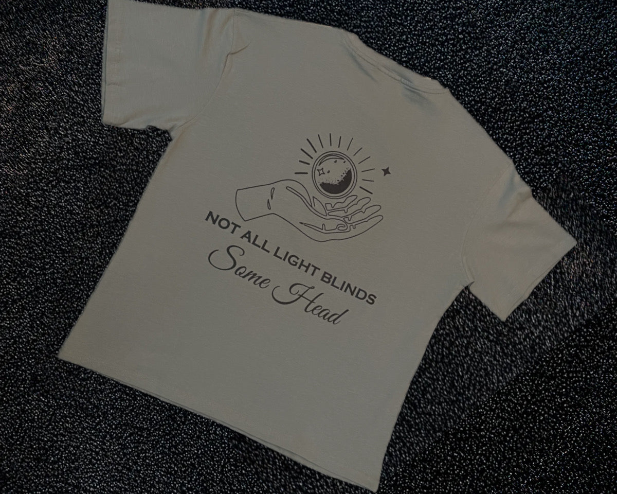 Gray round tee