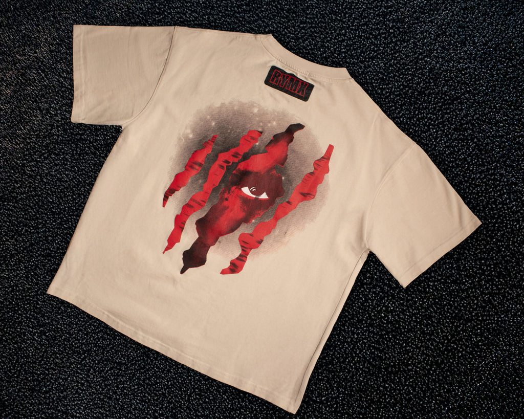 Beige Wild Scar Tee