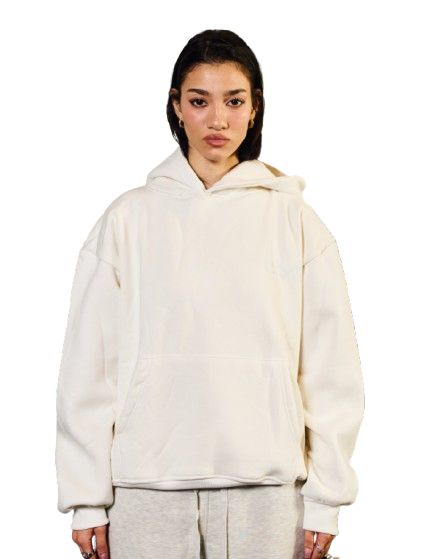 LOGO WHITE HOODIE