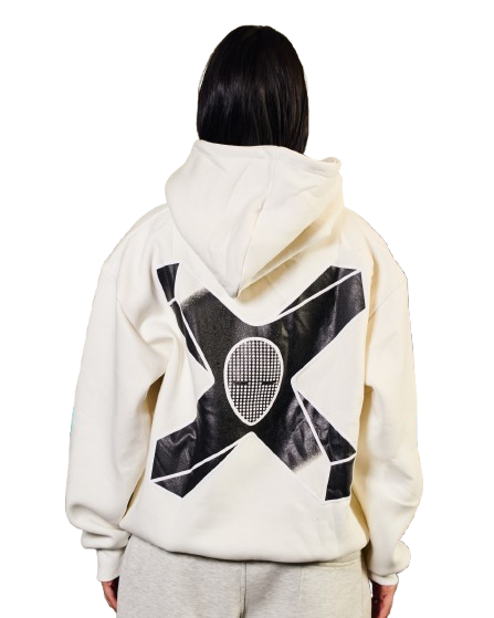 LOGO WHITE HOODIE