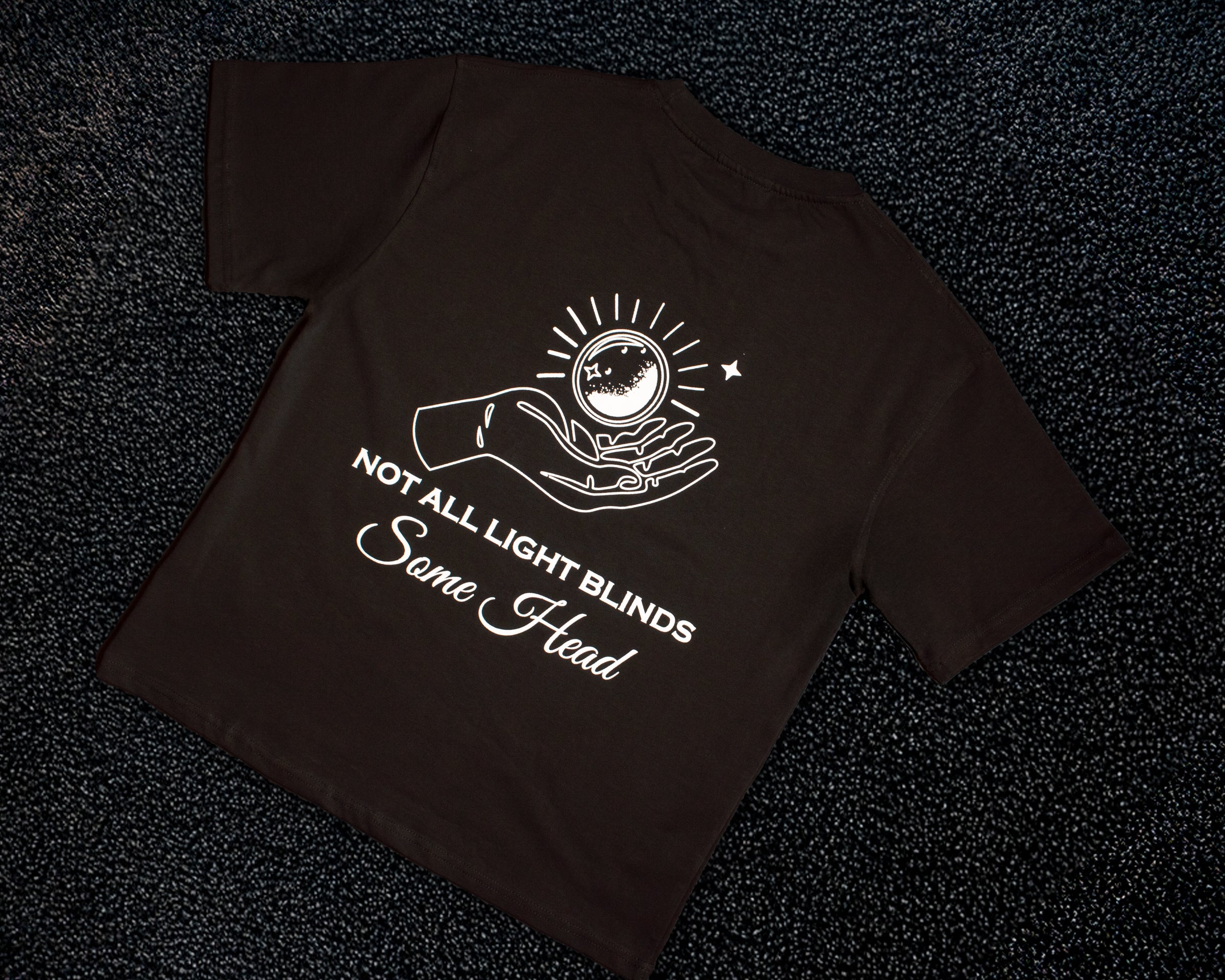Brown round tee
