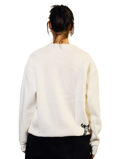 REVEALING YOUR MISTAKE WHITE SWEATSHIRT