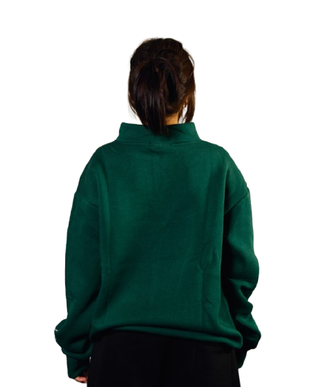 RYMX HALF-ZIP GREEN SWEATSHIRT
