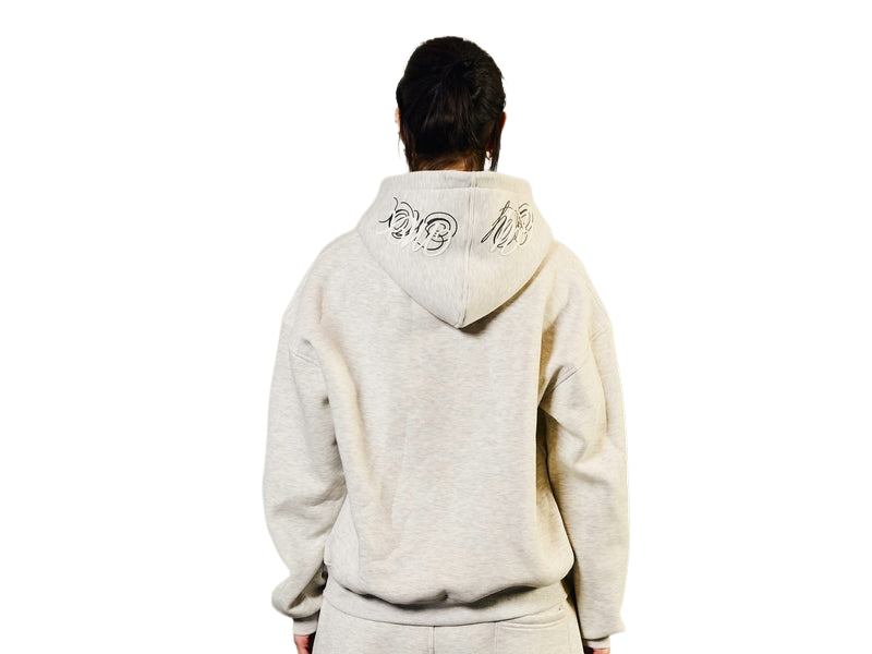 RYMX BLACK ON GRAY ZIPUP JACKET