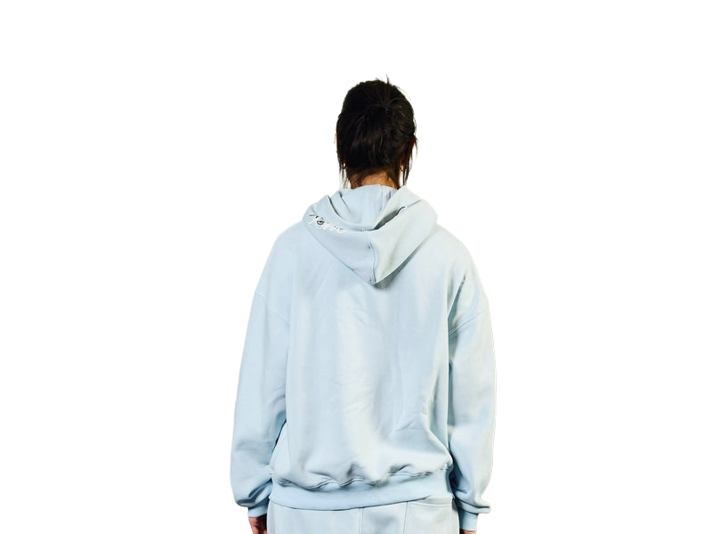 RYMX BLACK ON Baby Blue ZIPUP JACKET