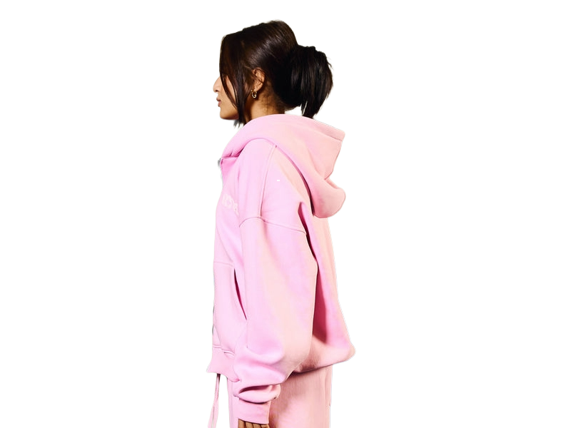 LOGO PINK ON PINK ZIPUP JACKET