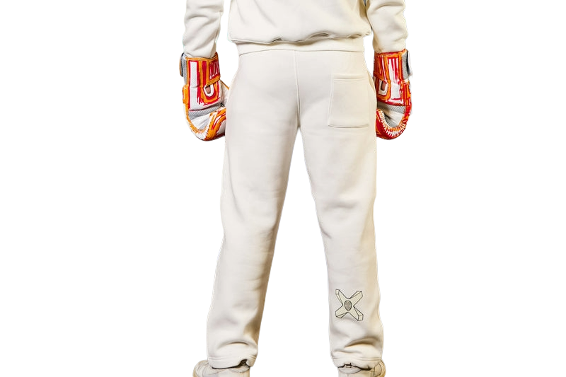 LOGO WHITE ON WHITE SWEATPANT