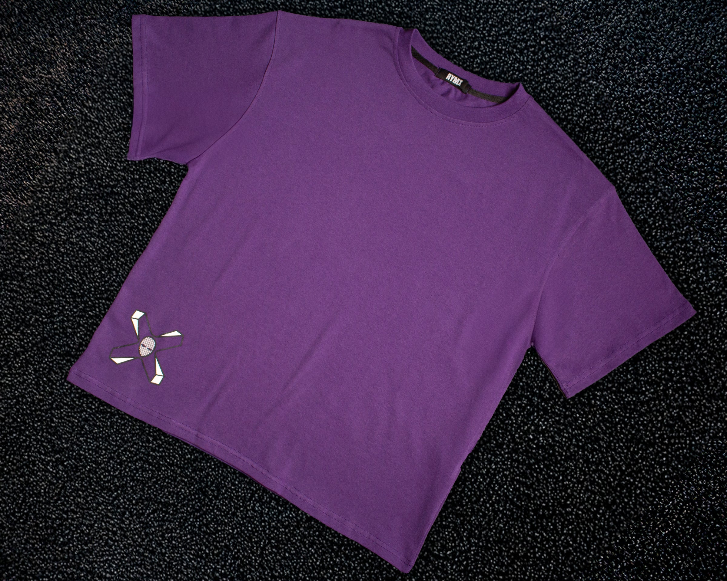 Purple round tee