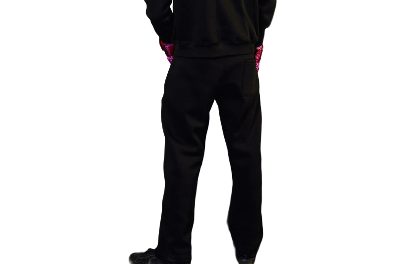 RYMX WHITE ON BLACK SWEATPANT