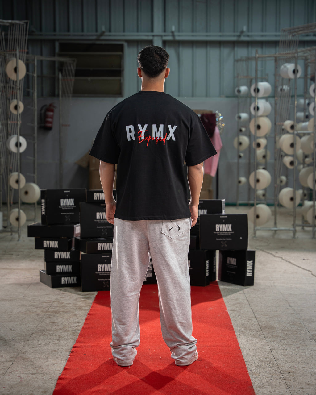 RYMX EXPOSED BLACK TEE