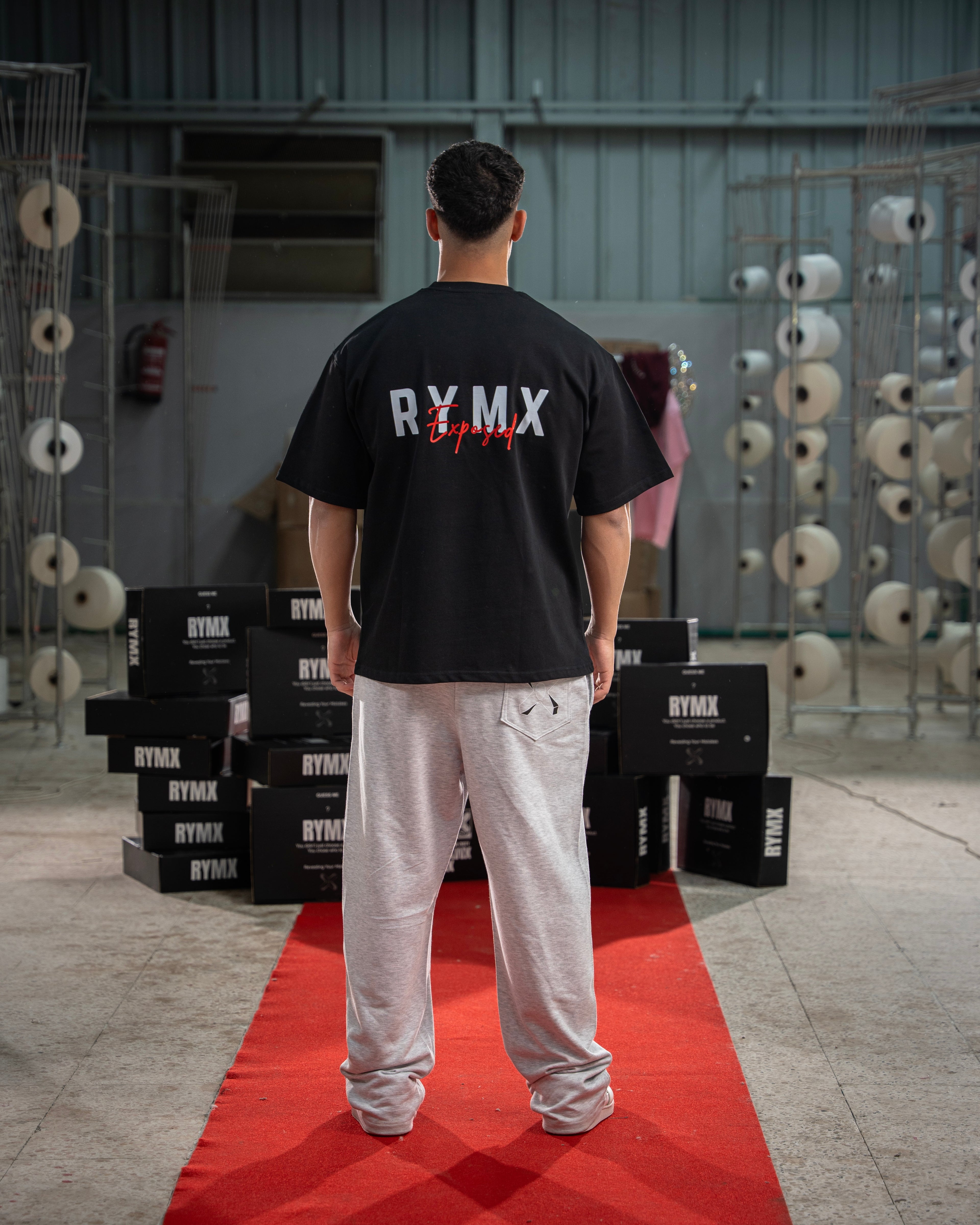 RYMX EXPOSED BLACK TEE