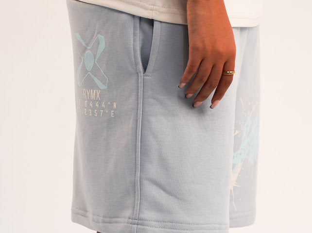 RYMX Blue Paint Splash Short